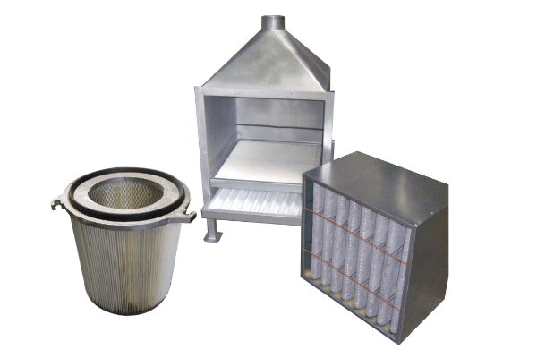 filtres traitement d'air cartouches de dépoussiérage